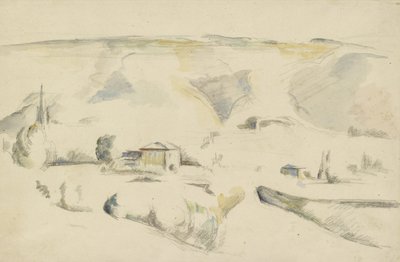 A View across a Valley by Paul Cézanne